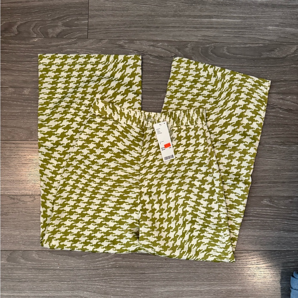 Urban Outfitters Green and White Houndstooth Women Jeans